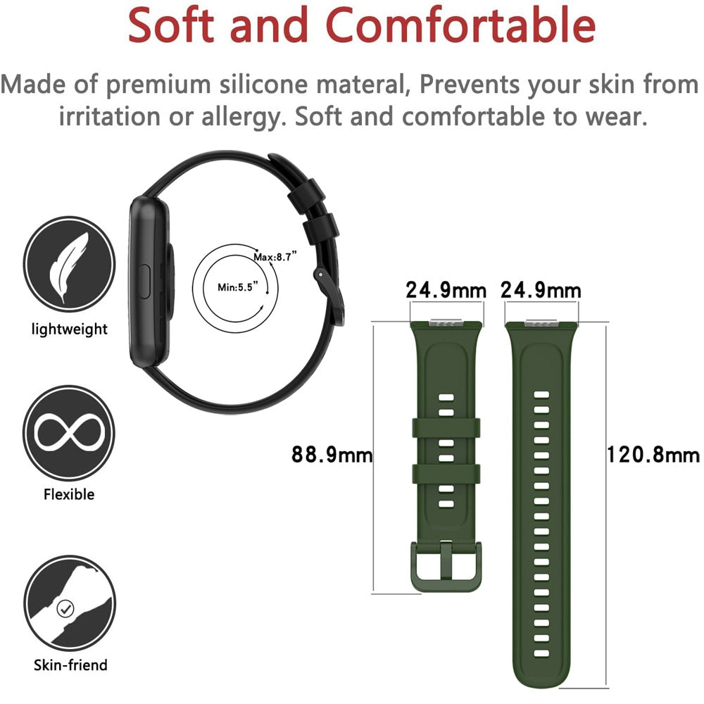 Silicone Watch Strap For Huawei Watch Fit 2 Strap Replacement Band For Huawei Watch Fit2 Strap