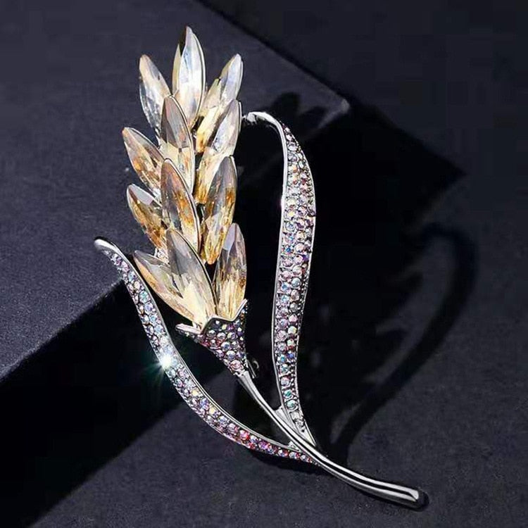 New 2021 Factory Direct Korean-Style Elegant Crystal All-match Brooch Gift Fashion Alloy Accessory Women&#39;s Corsage