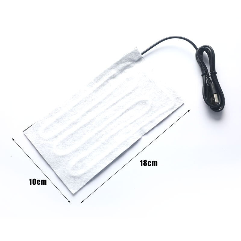 1PCS USB 5V Heating Heater Pad Massage For Warming Body Foot Winter Portable Warm Plate For Mouse Pad Shoes Golves Health Care