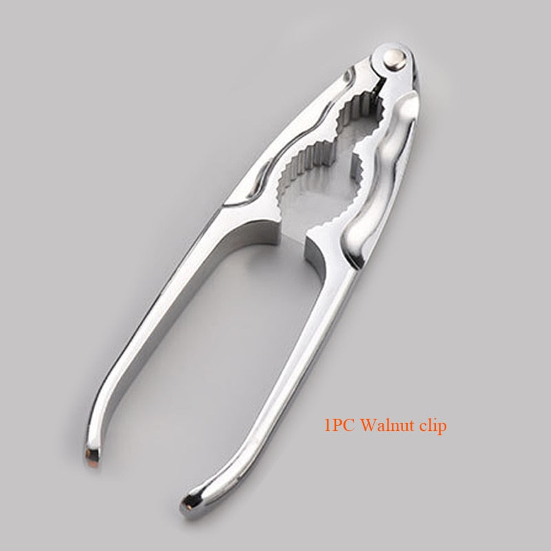 Alloy Clamp Plier Cracker Nutcracker Sheller Crack almond Walnut Pecan Hazelnut Filbert Nut Kitchen Nut Sheller Clip Tools