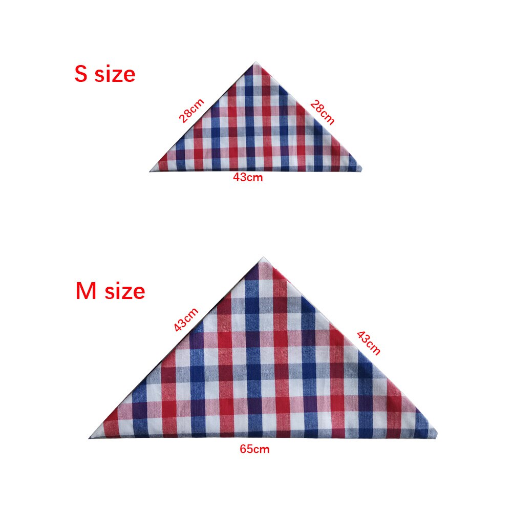 1 Pcs Dog Cat Puppy Bandanas Cotton Plaid Pet Bandana Scarf Bow tie Collar Cat Small Middle Large Dog Grooming Products Dog Bibs