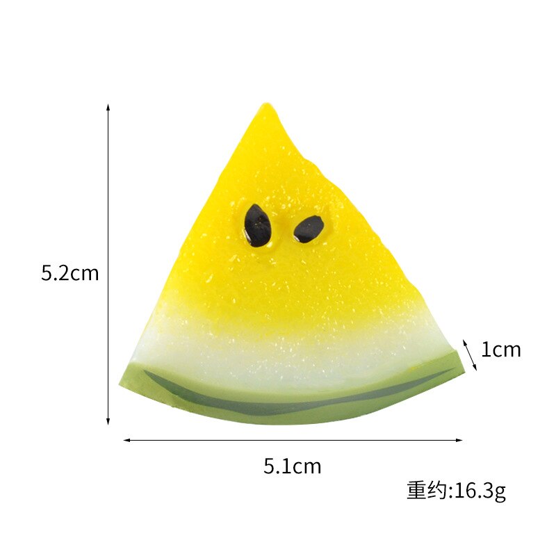 Watermelon/Lemon/Pineapple Fruit Slices Artificial Fruits Fake Fruits for Kitchen Decor Shooting Props Plastic Fruit Photo Model