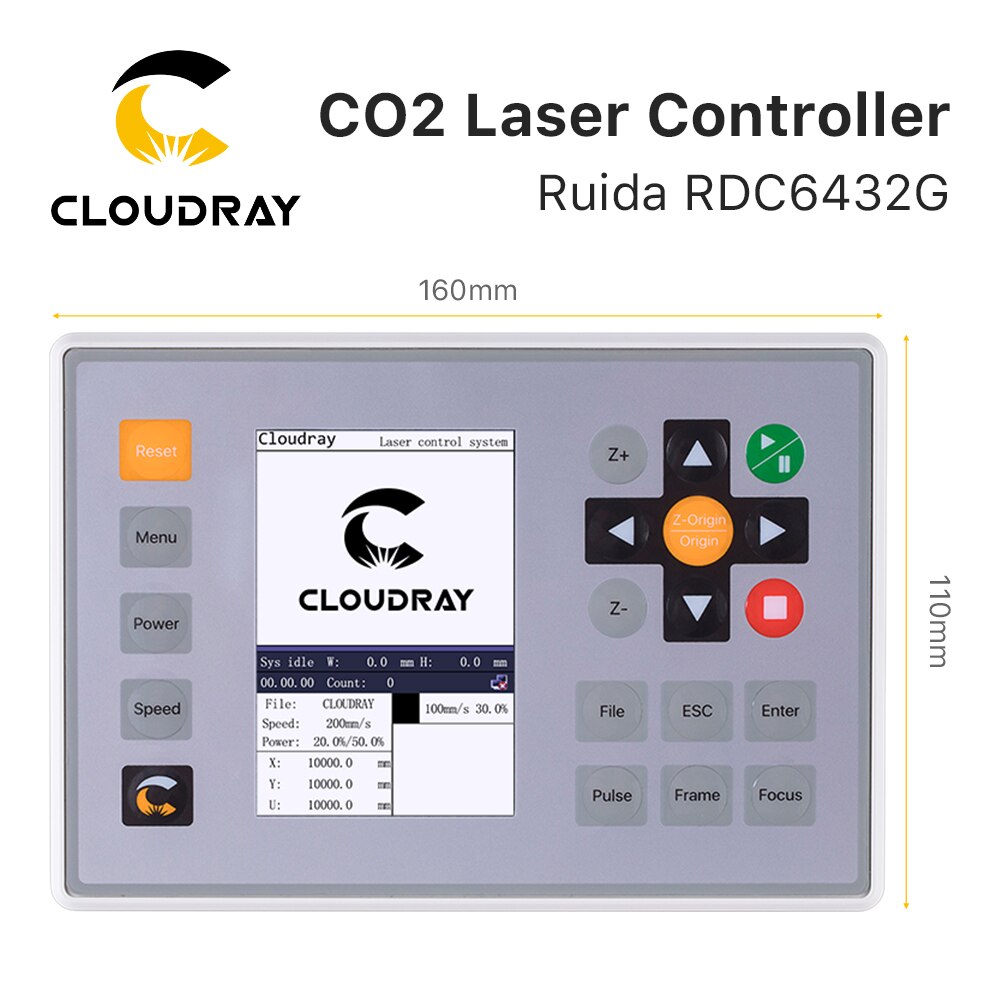 Clouday Ruida RDC6432 CO2 Laser Controller System for Laser Engraving Cutting Machine Replace AWC708S Ruida 6442S Ruida Leetro