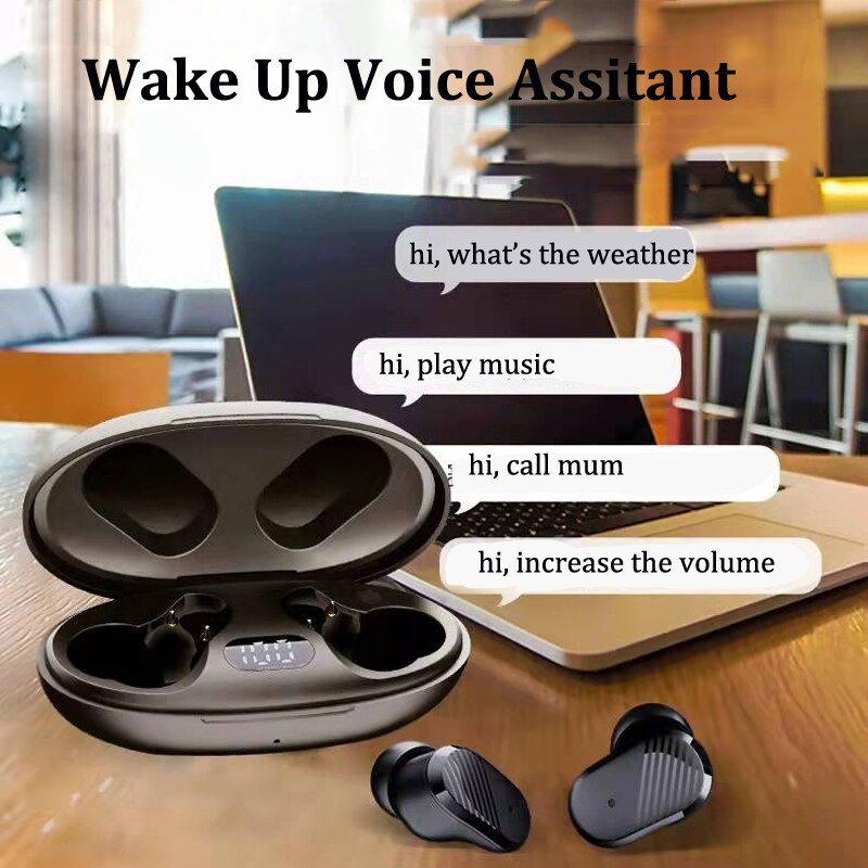 Wireless Bluetooth Earbuds Invisible Headphones for Xiaomi iPhone Samsung Sony Android Phones Hands Free MIC Mini Earphones