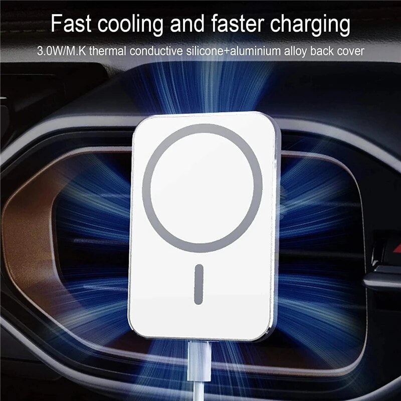 15W Car Magnetic Wireless Charger Car Mobile Phone Holder Stand Mount Fast Charging Station For iPhone 12 13 14 Pro Max macsafe