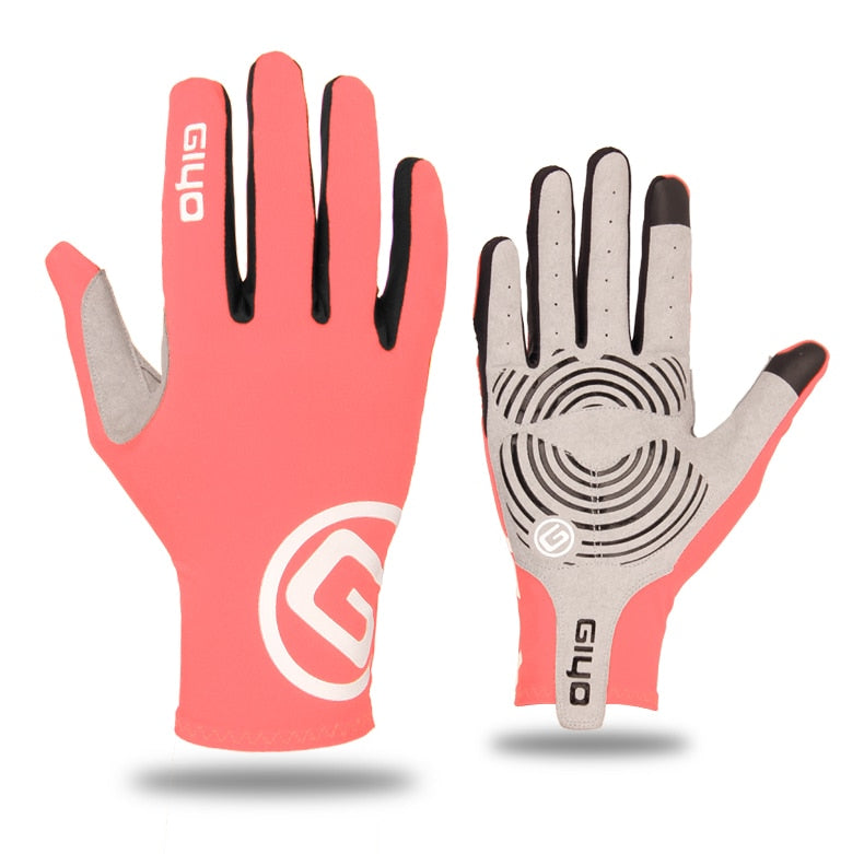 GIYO Cycling Gloves Long Full Fingers Sports Touch Screen Gel Sports Women Men Summer long finger gloves  MTB Road Riding Racing