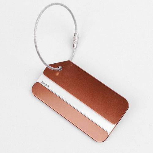 New Fashion Luggage Tags Aluminium Alloy Women Men Travel  Luggage  Suitcase  Name  Label Holder Travel Accessories