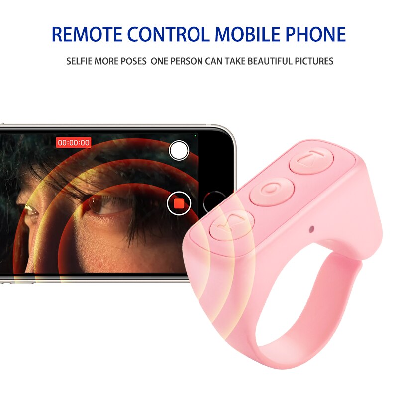 Wireless Bluetooth Remote Control Finger Controller for iPhone iPad Xiaomi Samsung iOS Android Smartphone Short Video Self Timer