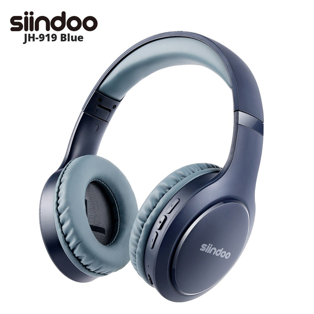 Siindoo Wireless Bluetooth Headphones 3 Colors Foldable Stereo Earphones Super Bass Noise Canceling Mic Headset JH-919 For TV PC