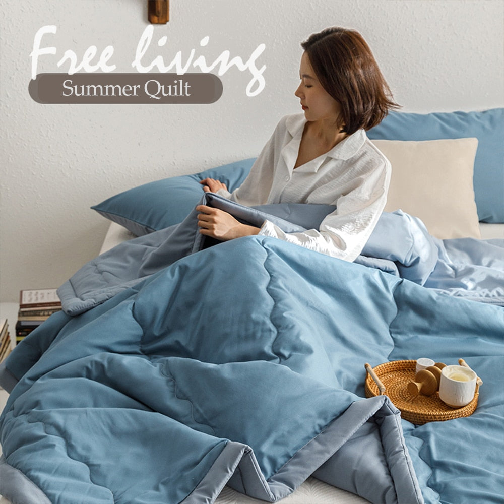 YanYangTian Summer Ice Cool Thin Quilt Comforter Soft Air conditioning Quilt/Duvet/Blanket Bed duvets 150 single bed quilt