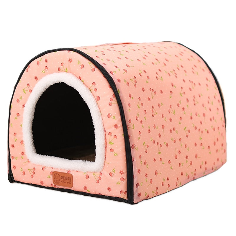 New Warm Dog House Comfortable Print Stars Kennel Mat For Pet Puppy Top Quality Foldable Cat Sleeping Bed cama para cachorro