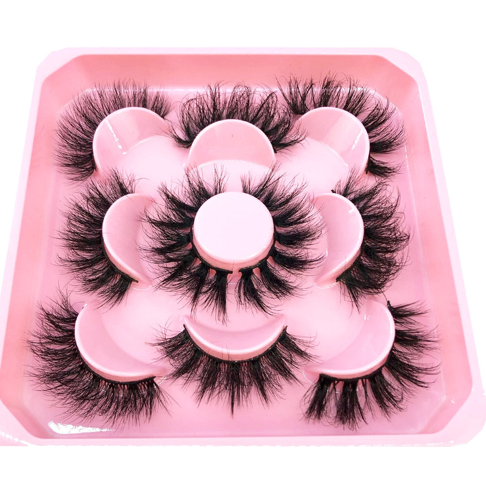 2023 New 5 pairs natural false eyelashes fake lashes long makeup 3d mink lashes eyelash extension mink eyelashes short eyelashes