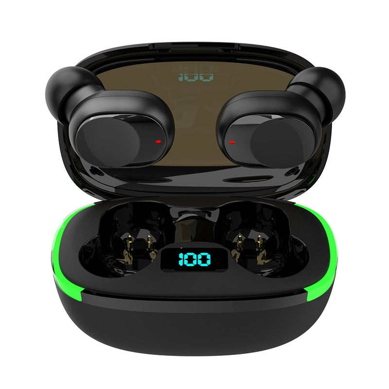 Mini Invisible Wireless Earbuds Bluetooth 5.3 TWS Earphone HIFI Music Smart Touch Headset Waterproof Sports Earphone with Mic