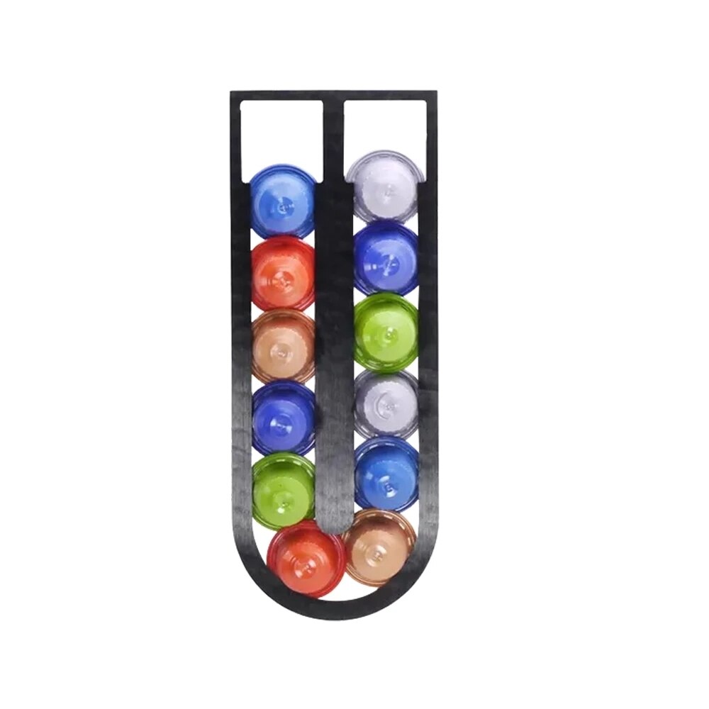 10PCS Coffee Pod Holder Dispenser Coffee Capsules Cap Dispensing Tower Stand Fit Nespresso Capsule Storage Coffee Filter Holder