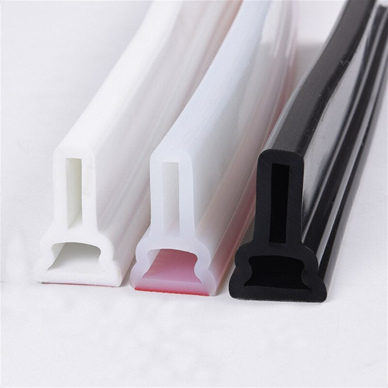 Silicone Bathroom Water Stopper Strip Waterproof Toilet Washing Machine Dry Wet Separation Blocker Shower Dam Flood Barrier