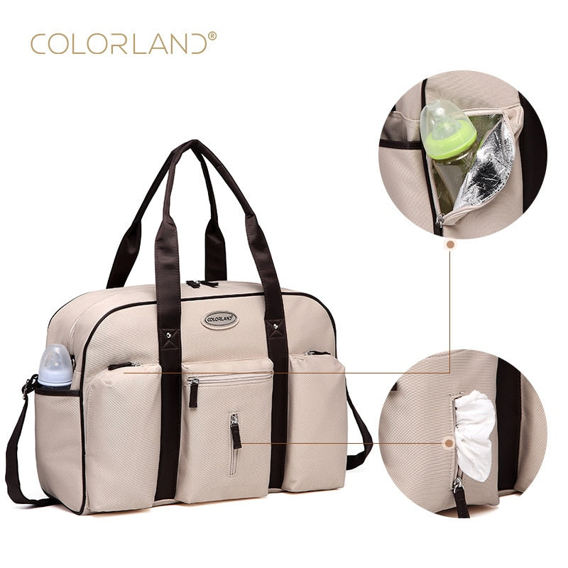 Colorland large capacity baby diaper bag Backpack organizer nappy bags mummy maternity bags for mother baby bag diaper handbag