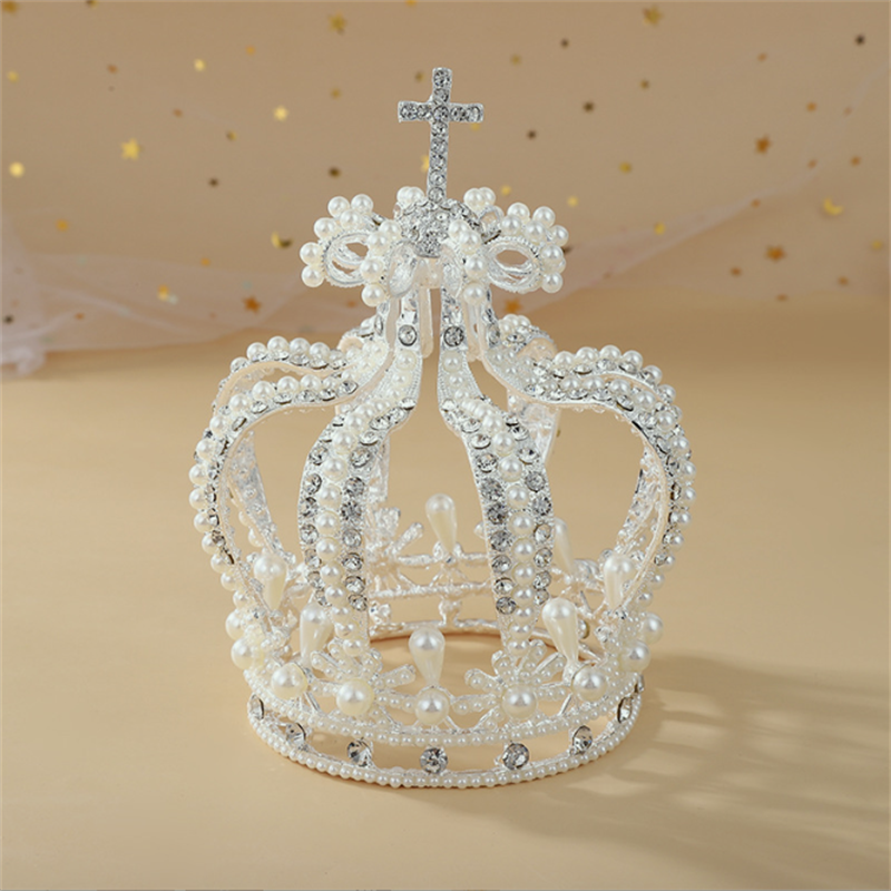 Bridal Wedding Crown Crystal Vintage Royal Queen King Tiaras and Crowns Men/Women Pageant Prom Diadem Hair Ornaments Wedding Hair Jewelry Accessories