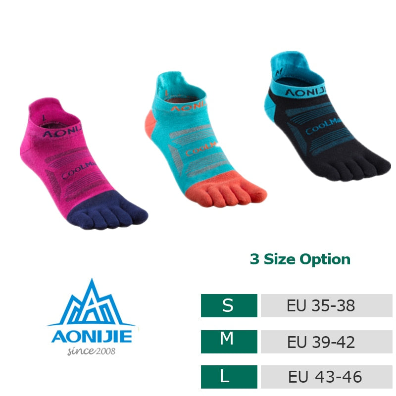 Toe Socks 2019 New CoolSpec Run Lightweight No-show Blister prevention Five Fingers Running Basketball Yoga Socks Men