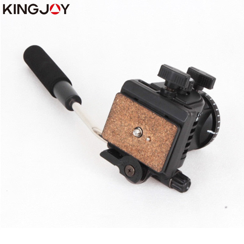 KINGJOY Panoramic Tripod Head Aluminum Hydraulic Fluid Video Pan&Tilt For Tripod And Monopod Camera Holder Stand SLR DSLR