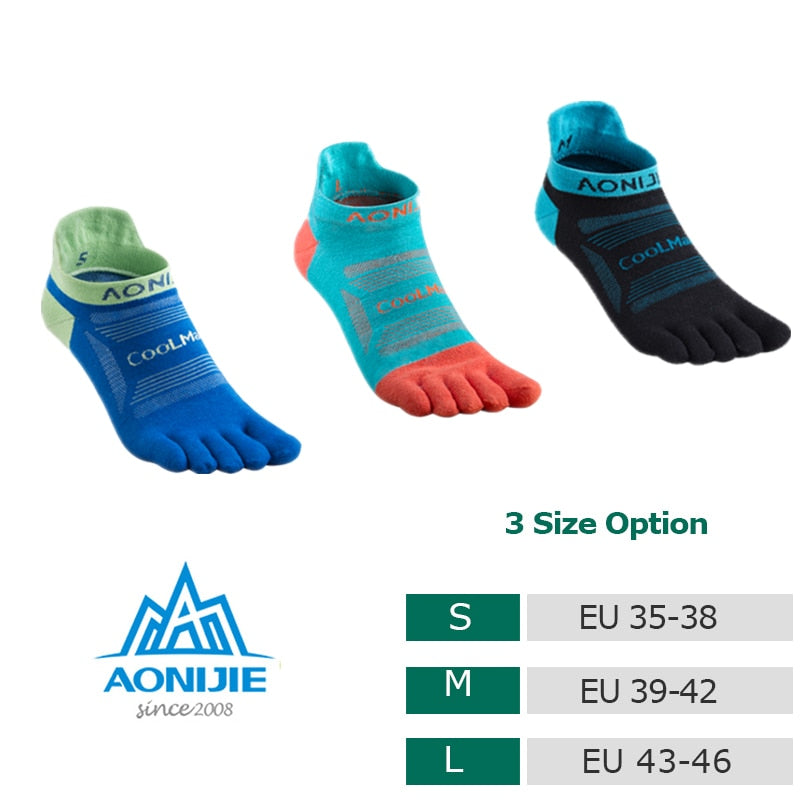 Toe Socks 2019 New CoolSpec Run Lightweight No-show Blister prevention Five Fingers Running Basketball Yoga Socks Men