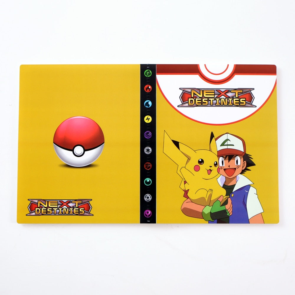 Pokemon Album Cards Book Map Letter Holder Binder Cartoon TAKARA TOMY New Anime 240PCS VMAX GX EX Collection Folder Kid Toy Gift