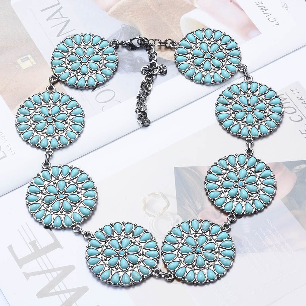 2023 New Indian Ethnic Statement Large Collar Choker Necklace Women Bohemian Maxi Chunky Vintage Big Bib Necklace Jewelry Woman