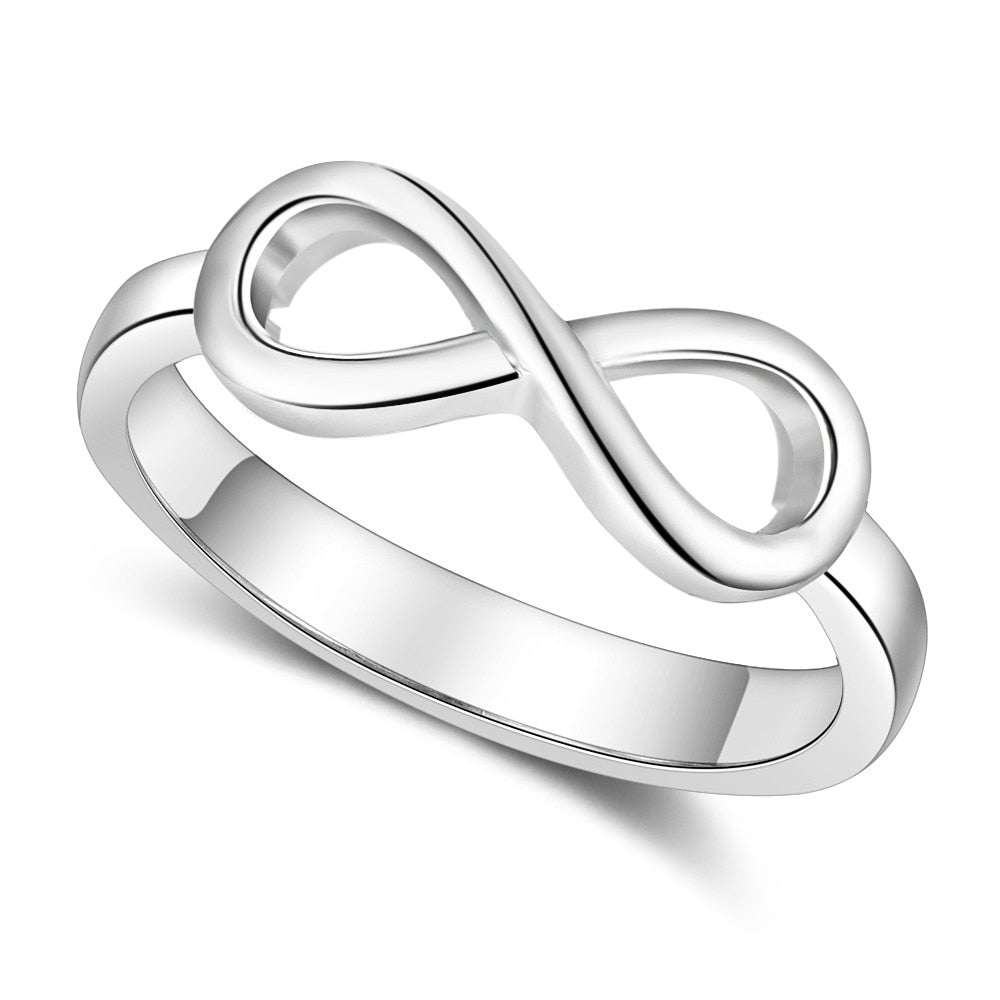 Personalized Infinity Ring Silver Color Custom Name Wedding Gift Love Forever Ring for Women Fashion Jewelry Lam Hub Fong