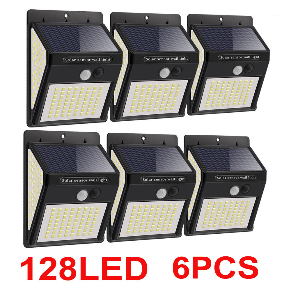 268 LED Reflector Solar Power Patio Lights for Garden Decoration Motion Sensor Spotlights Outdoor Lighting Waterproof Wall Lamps