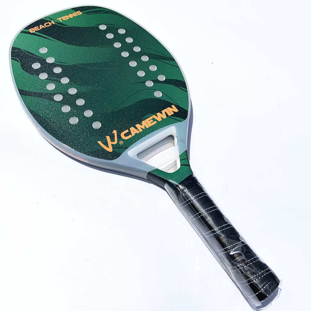 CAMEWIN Professional Beach Tennis Racket Carbon Fiber Beach Racket Protector Can Be Matched With