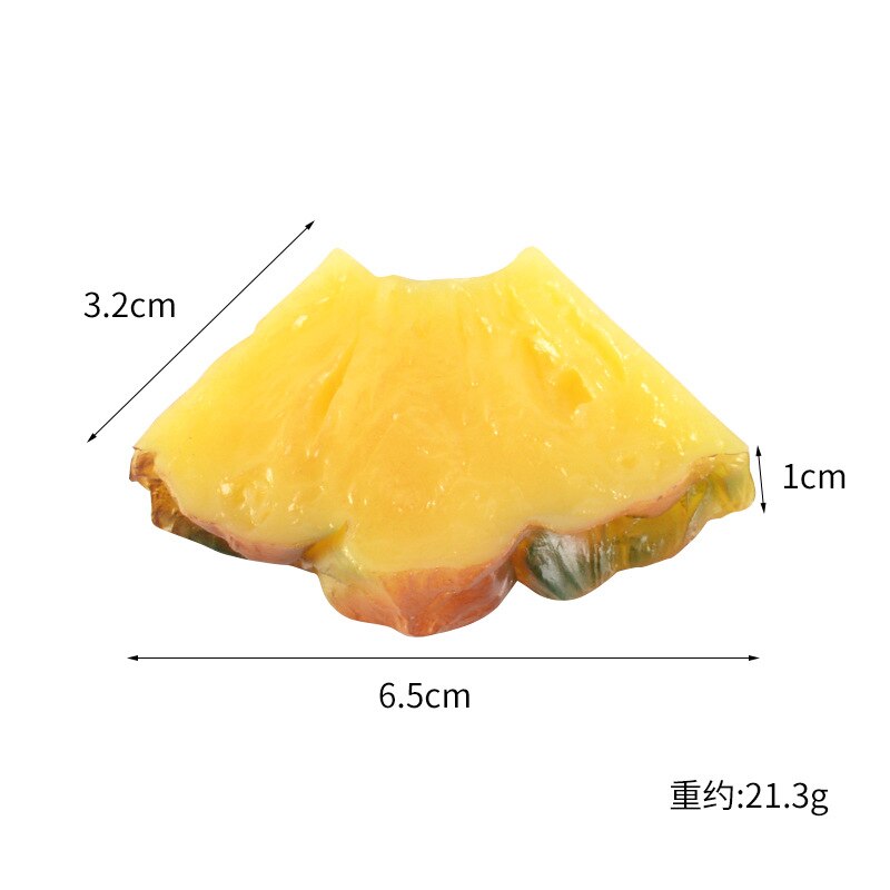 Watermelon/Lemon/Pineapple Fruit Slices Artificial Fruits Fake Fruits for Kitchen Decor Shooting Props Plastic Fruit Photo Model