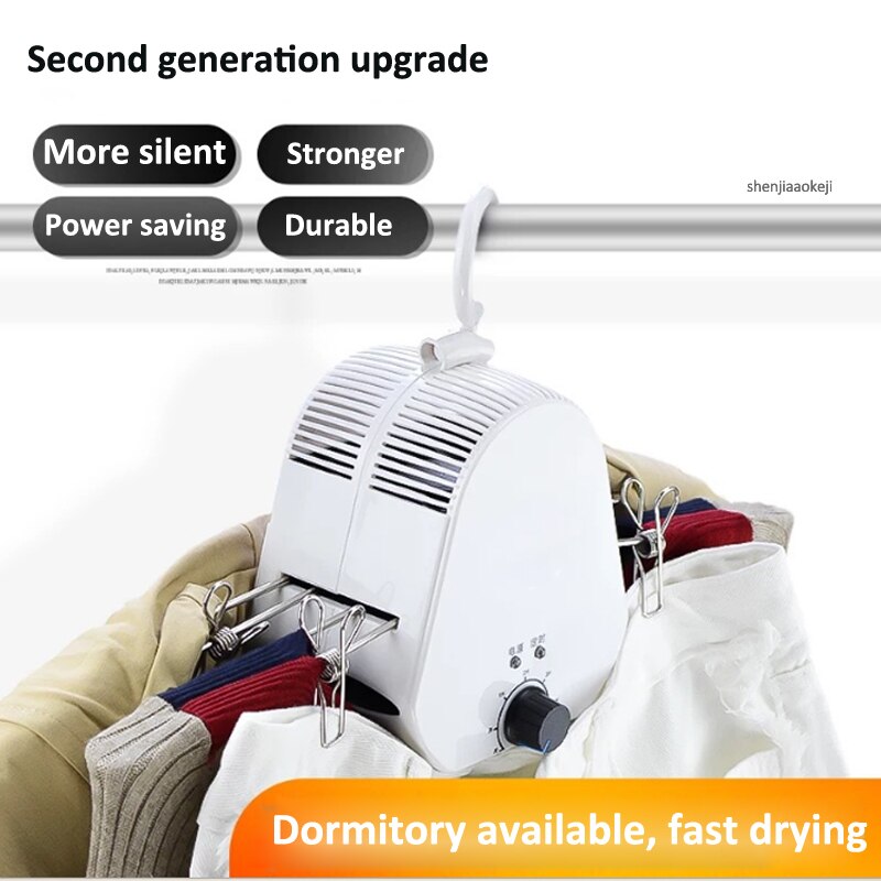 Cloth Dryer Intelligent Collapsible Drying Rack Laundry Dryer Mini Portable Quick-drying Dryer Household Drying Machine 5h Timin