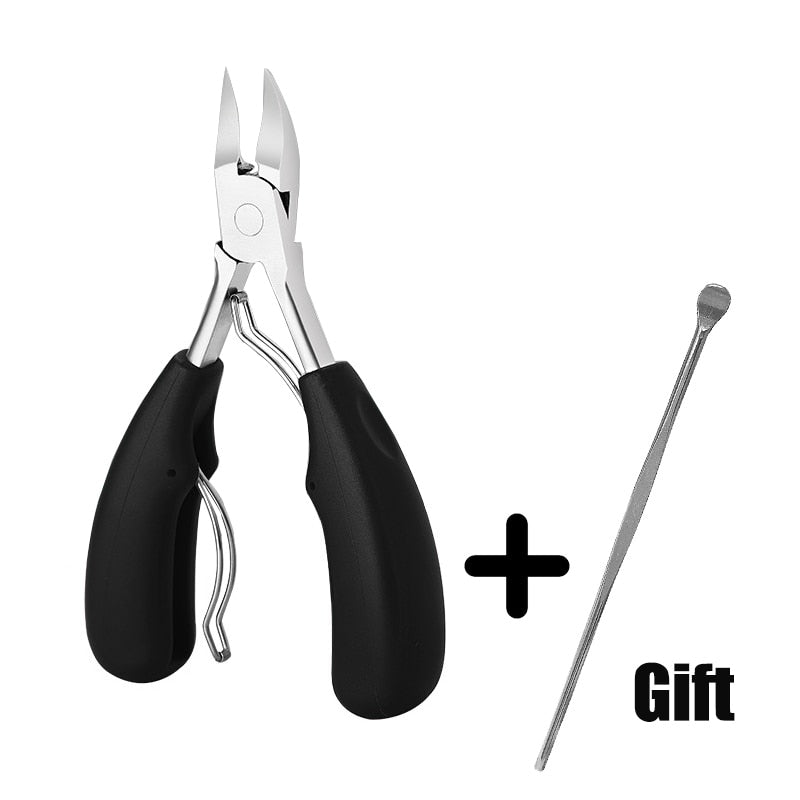 Toe Nail Clippers Remove Dead Skin Nail Correction Nippers Ingrown Toenail Cuticle Scissor Edge Cutter Thick Pedicure Care Tool