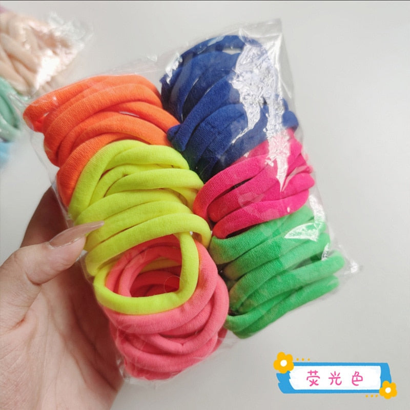 50pcs/Sets Elastic Hair Bands Leagues Rope Headdress Colets Head Gum Accessories For Girl Women Children DIY Pigtails Tails Tool