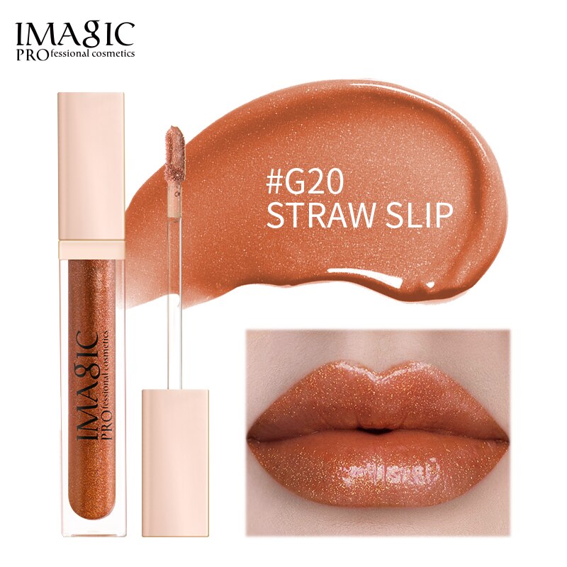 IMAGIC new waterproof and moisturizing lip gloss velvet matte lasting lip gloss ladies cosmetics 20 colors