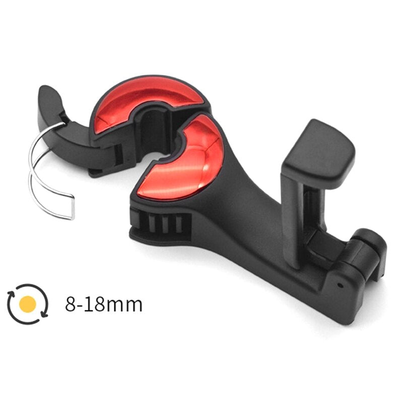 Car Back Seat Hook Multi-Function Hanging Storage Mobile Phone Holder Lazy Bracket Rear Seat Phone Headrest Bracket