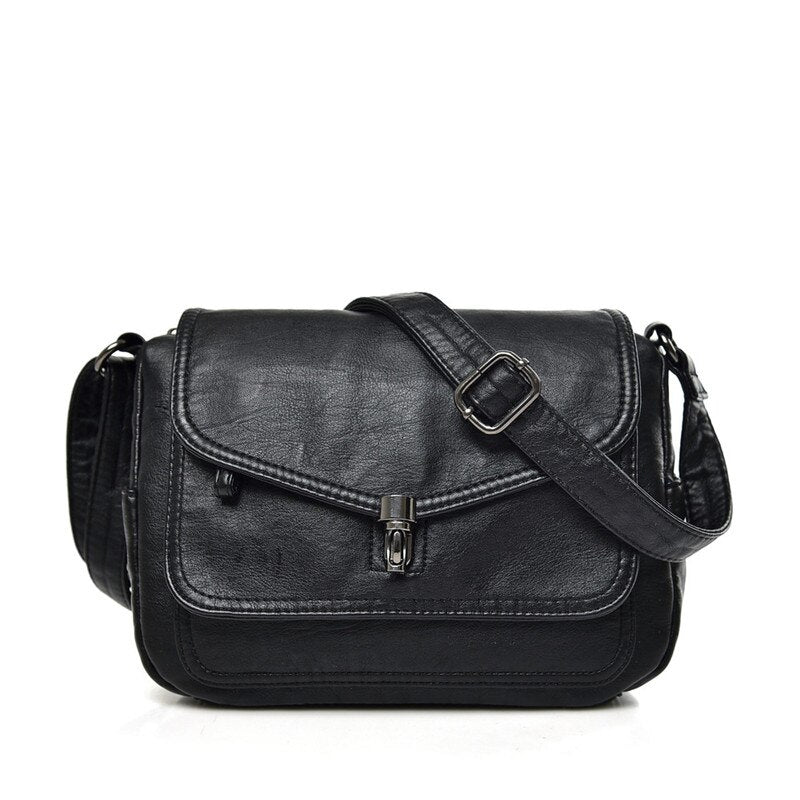 Vintage Soft Leather Women Shoulder Bags Luxury Handbags Women Bags Designer Small Crossbody Bags for Women 2022 Messenger Bag