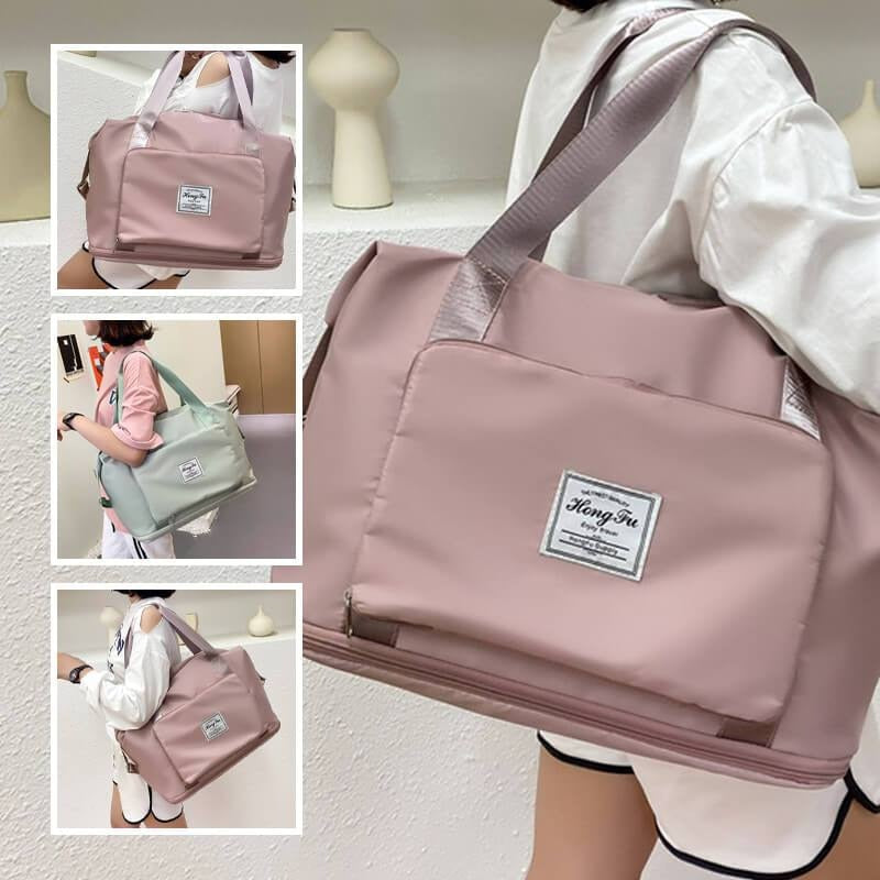 Large Capacity Folding Travel Bags Waterproof Luggage Tote Handbag Travel Duffle Bag Gym Yoga Storage Shoulder Bag For Women.