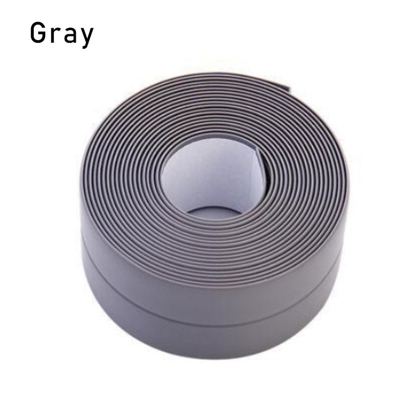 Kitchen Bathroom Waterproof Mildew Proof Tape Cooktop Edge Sealing Strip Wallpaper Self Adhesive Toilet Slot Corner Line Sticker