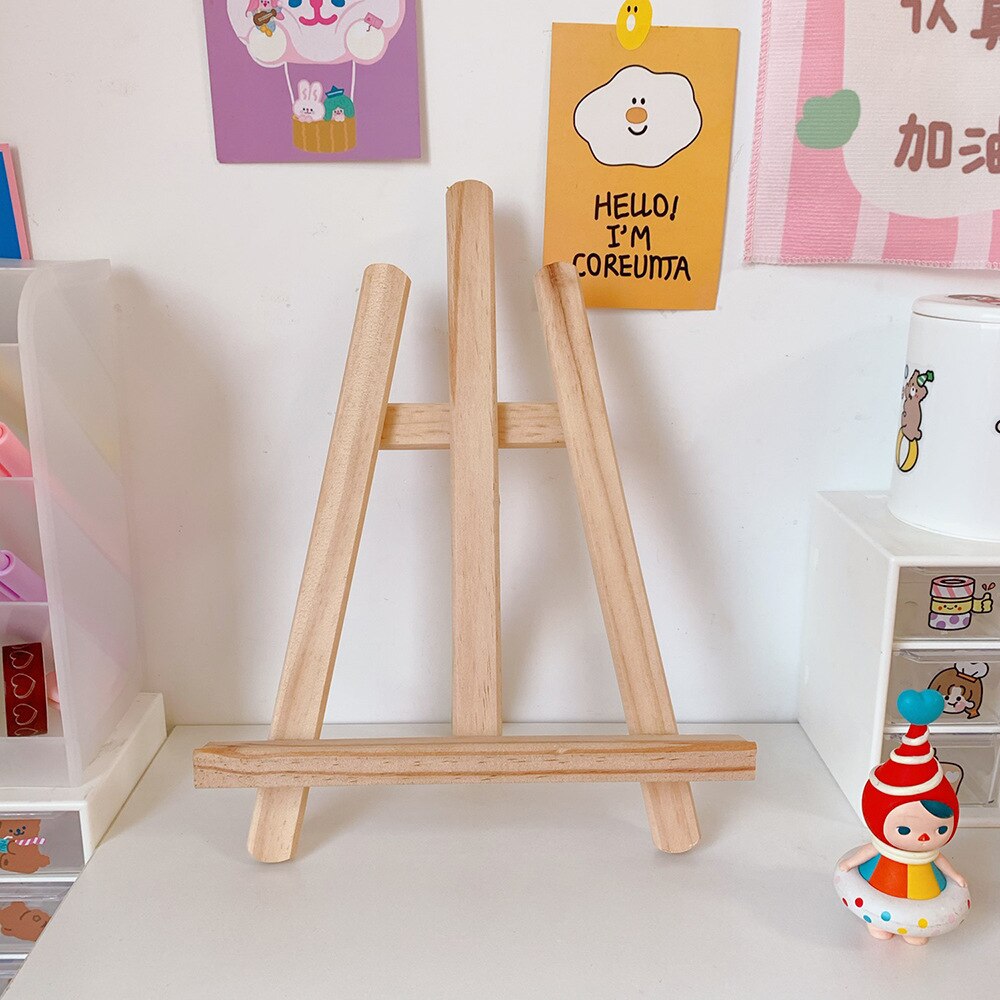 Portable Wooden Mini Stand Universal Lazy Mobile Phone Stand Creative Cute Multi-function Stand Desktop Tablet Stand Small Easel