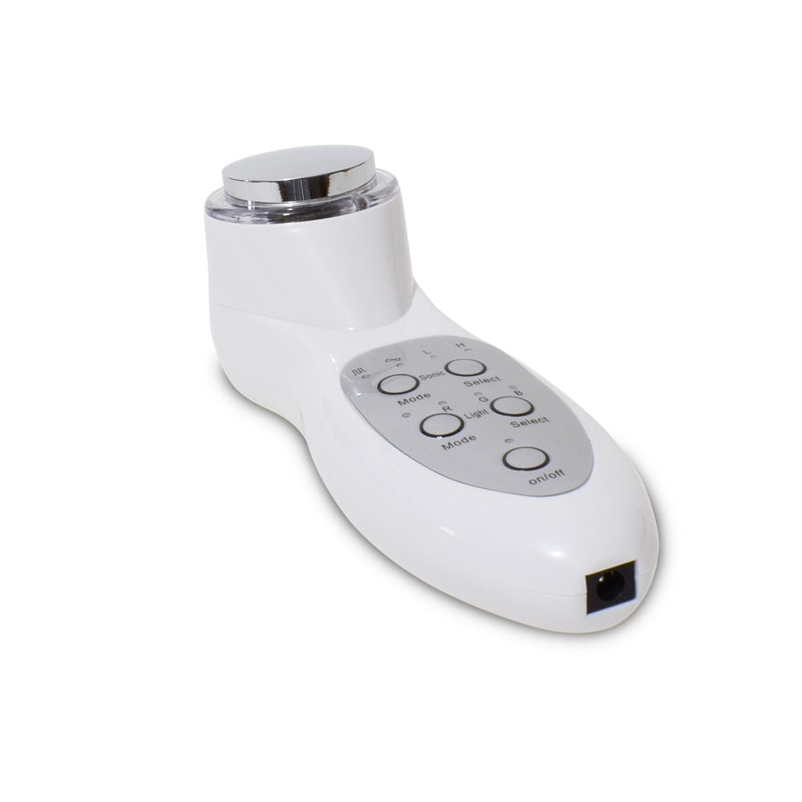 3Mhz Ultrasonic Face Eye Massager 7 LED Face Skin Rejuvenation Iontophoresis Care Skin Cleaner Facial Beauty 110-240V