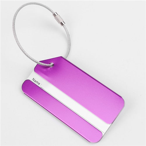 New Fashion Luggage Tags Aluminium Alloy Women Men Travel  Luggage  Suitcase  Name  Label Holder Travel Accessories