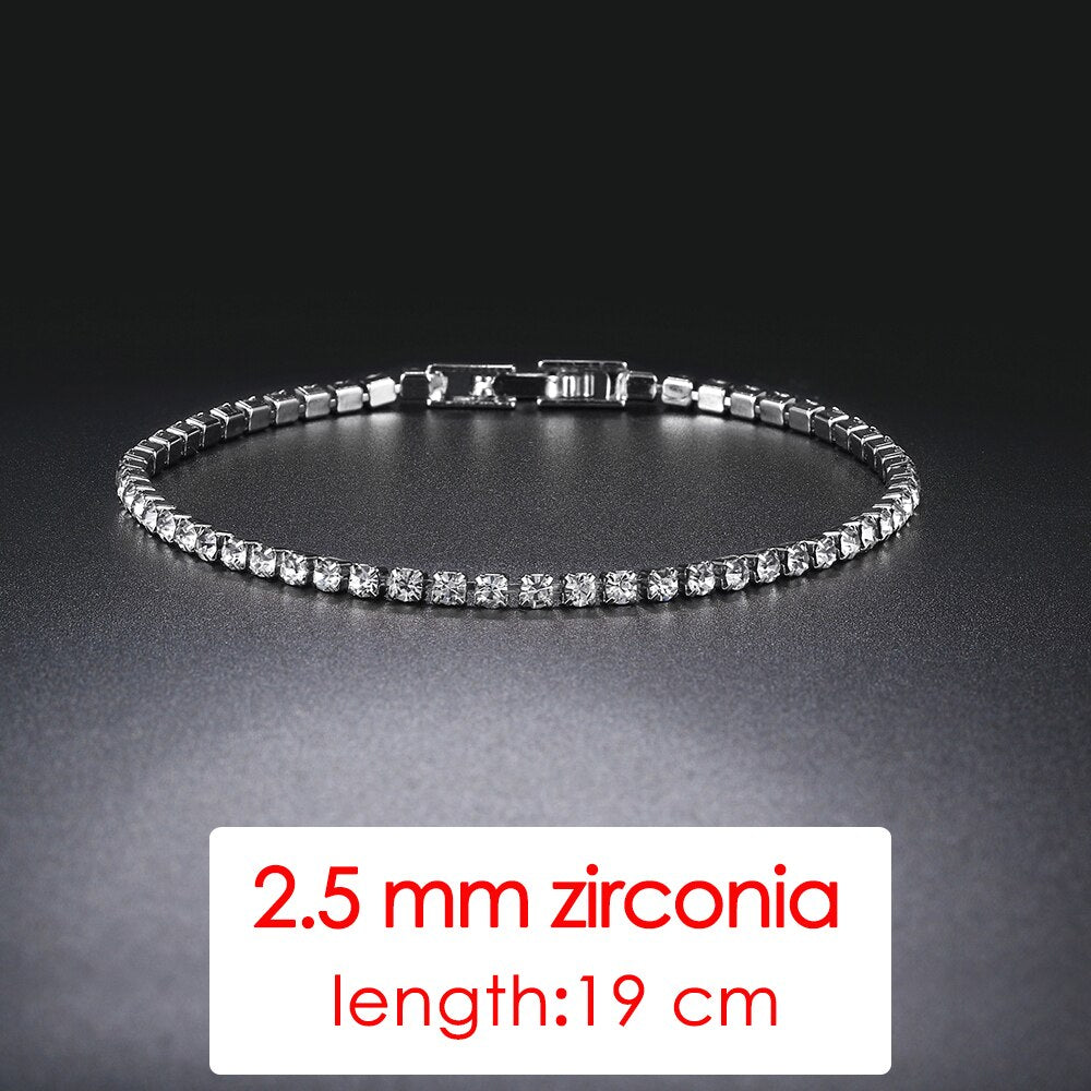 ZHOUYANG Tennis Bracelets For Women Simple Luxury Round Crystal Gold Color Bangle Chain Wedding Girl Gift Wholesale Jewelry H074