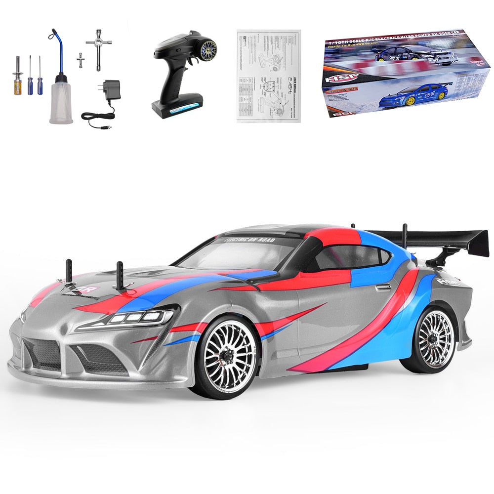 HSP On Road Racing Drift RC Car 1:10 Scale 4wd Two Speed  Nitro Gas Power Remote Control Car High Speed Hobby Toys