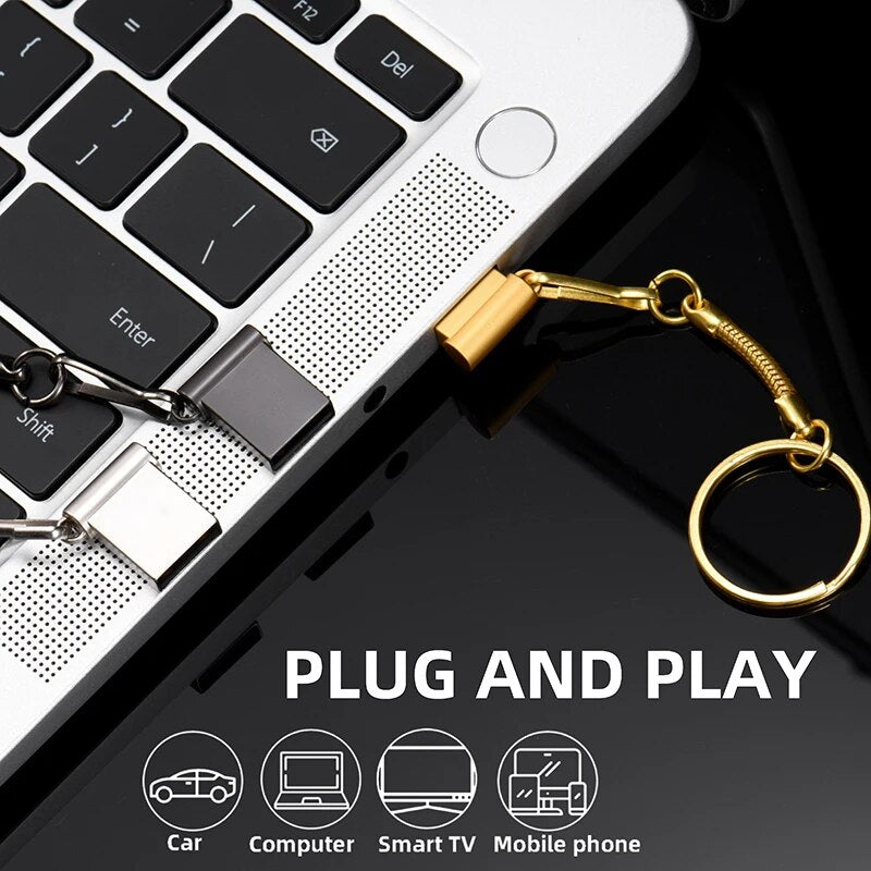 JASTER Mini USB 2.0 32GB flash drive 64GB Real capaciteit 16GB Free Custom LOGO Pendrive 8G u disk Gifts Key Chain Memory stick