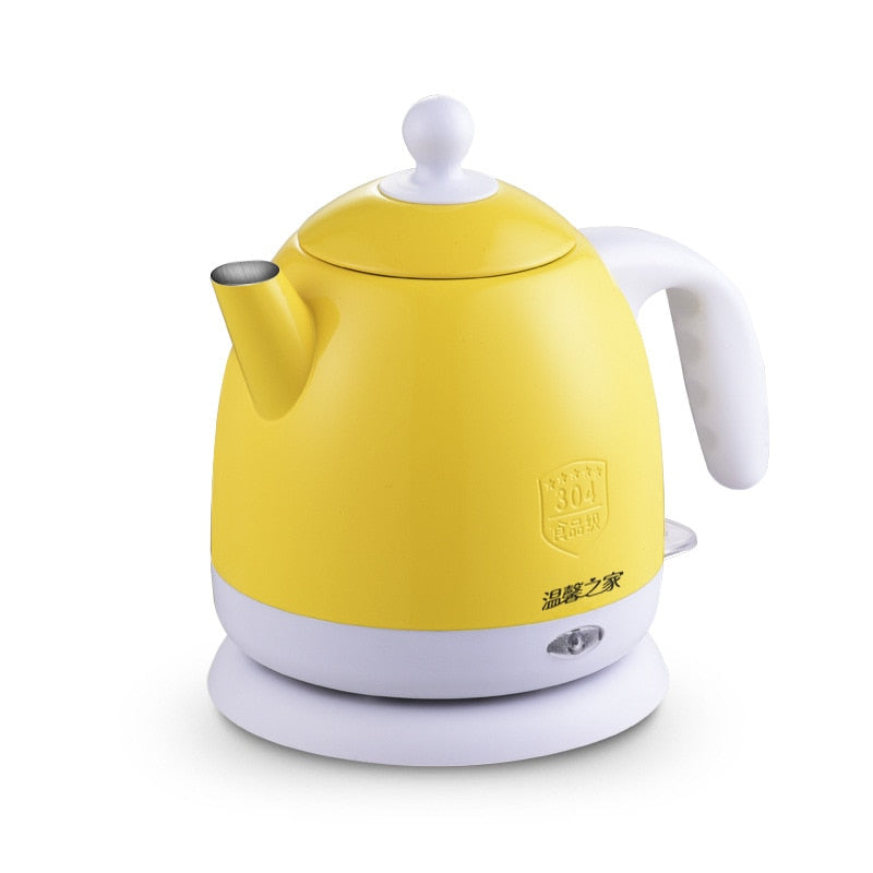 Thermal insulation Electric kettle Hot Water heating Boiler Pot Stainless Steel 1L Mini Travel teapot milk heater Warmer EU US