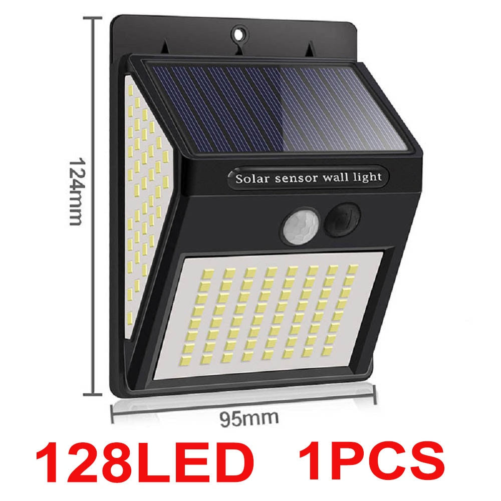 268 LED Reflector Solar Power Patio Lights for Garden Decoration Motion Sensor Spotlights Outdoor Lighting Waterproof Wall Lamps