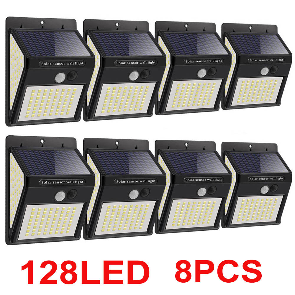 268 LED Reflector Solar Power Patio Lights for Garden Decoration Motion Sensor Spotlights Outdoor Lighting Waterproof Wall Lamps