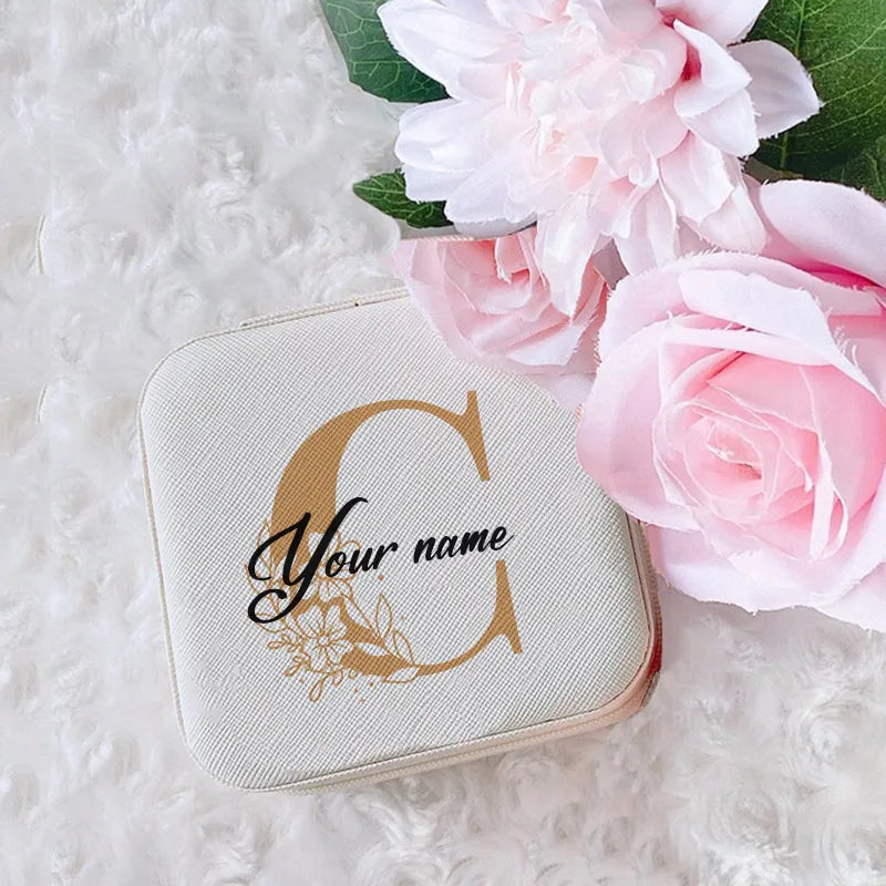 Personalized Jewelry Box Girls Jewelry Organizer Case with Name Perfect Wedding Bridesmaid Bestfriends Bachelorette Party Gift
