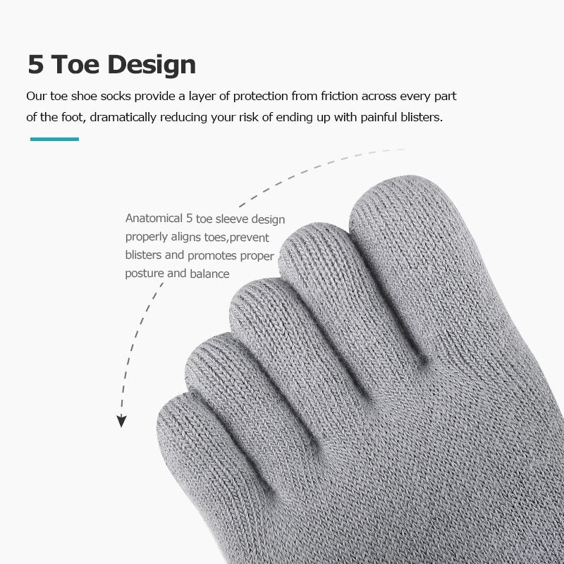 Toe Socks 2020 New CoolSpec Run Lightweight No-show Blister prevention Five Fingers Running Basketball Pilates Yoga Socks Men