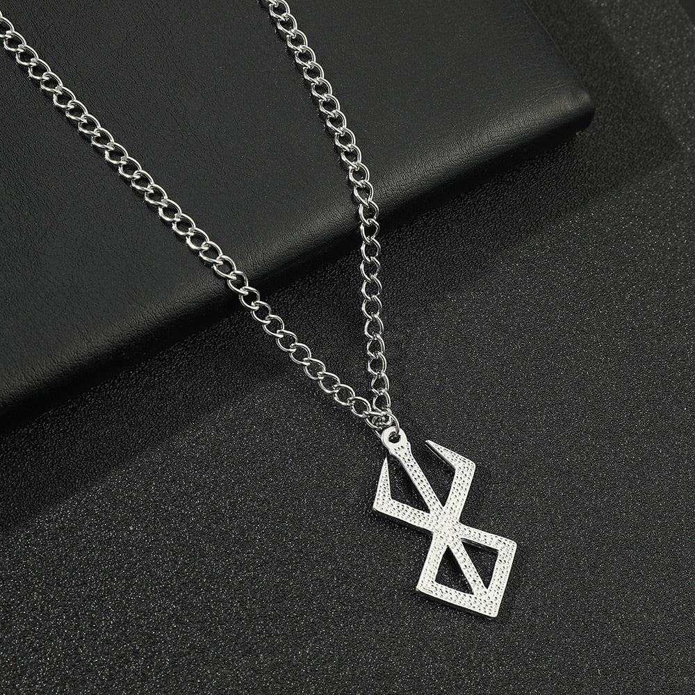 Men Necklace Guts Sword Logo Pendants Choker The Mad Warrior Of Norse Viking Mythology Men Chain Necklaces Xams Gift